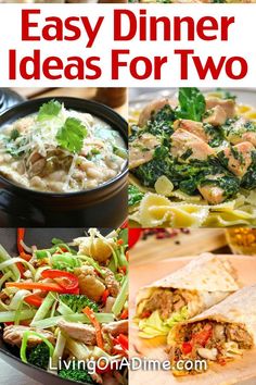 easy dinner ideas for two that are delicious