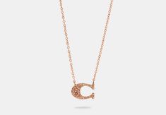 Gold-plated brass Lobster clasp closure Adjustable 16 - 18 (L) Style No. 91433 Signature Necklace, Coach Outlet, Letter B, Letters And Numbers, Belt Size, Lobster Clasp, Womens Watches, Womens Necklaces, Jewelry Watches