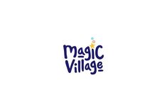 the logo for magic village, which is located in an area that has been transformed into a