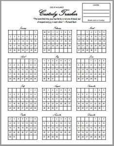 the printable calendar for each month is shown in black and white, with numbers that are