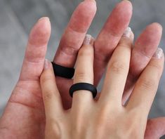 You want to run, bike, climb, work, swim, cook, shower, hold a child without pausing life to take off the very emblem that represents the life you live. Add to that the real risk of ring avulsion, degloving and amputation, and we set out to create silicone rings to protect your precious moments and fingers. They provide a safe, functional alternative to the traditional metal wedding band. Our silicone rings free your hands. I T E M ∙ D ET A I L S *Men's Sizes (7 - 14)  Width: ~8mm  Thickness: 2mm *Women's Sizes (4 - 10)  Width: ~5mm  Thickness: 1.75mm * Available for the both engraving. The price varies upon the count of characters including the symbols. * Please leave the request about engraving, font and the ring size as notes during checkout. C U S T O M ∙ E N G R A V I N G information: Silicone Wedding Ring, Silicone Wedding Band, Handwriting Bracelet, Metal Wedding, Coordinates Bracelet, Silicone Wedding Rings, Black Wedding Rings, Silicone Rings, Personalized Bracelets