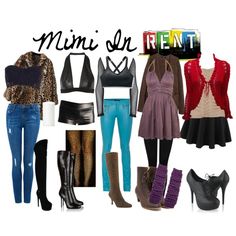 Mimi in Rent by thelovelysarah-rae on Polyvore featuring Chanel, H&M, Dion Lee, Plein Sud, Motel, Isabel Marant, Forever New, SLY 010, River Island and Moving Comfort Rent Inspired Outfits, Rent Mimi Outfit, Rent Outfits Musical, Musical Inspired Outfits, Rent The Musical