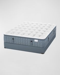 an image of a mattress that is in the air