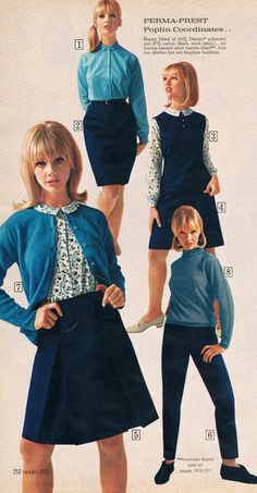 60s Clothes, Late 60s Fashion, 60s Fashion Women, Outfits 60s, 60s Fashion Trends, 60s Outfits, 1960 Fashion, Casual Attire For Women