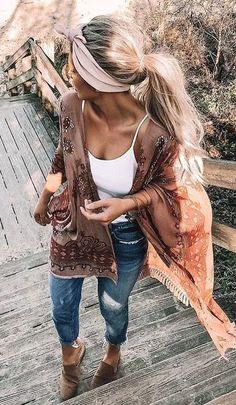 Hippie Elegante, Boho Winter Outfits, Hippie Mode, Estilo Hippy, Estilo Hippie