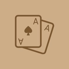 two playing cards with the ace symbol on them