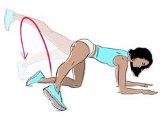 a woman is doing push ups on her stomach