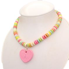 Candy Necklace Aesthetic, Blender Ideas, Candy Beads, Kawaii Candy, Kawaii Necklace, Sassy Style, Candy Necklace, Candy Bracelet, Workout Beginner