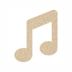 a musical note made out of glitter