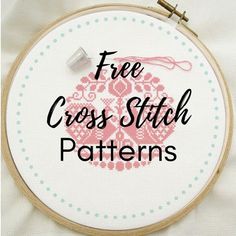 a cross stitch pattern with the words free cross stitch patterns in black and white letters