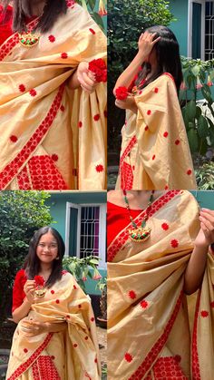 Assamese Outfit, Assamese Aesthetic, Sador Mekhela, Assamese Girl, Eid Looks, Fake Boyfriend, Diwali Pictures