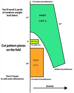 a diagram showing how to cut the fabric