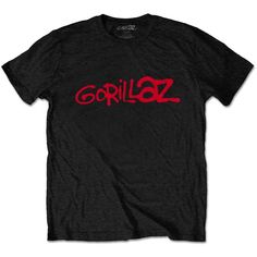 Gorillaz Logo Unisex T-Shirt - Special Order Gorillaz Merch, Gorillaz Band, Amazing Artists, Concert Tshirts, Red Logo, Gorillaz, High Quality T Shirts, Christmas Wishlist