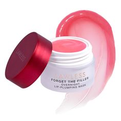 PRICES MAY VARY. Our Plumping & Smoothing Lip Mask is an intensive recovery treatment for your lips, infused with our most concetrated dose of plumping power and softening agents. A proprietary blend of 8 different molecular weights of hyaluronic acid, ceramides, and an antioxidant berry complex, nourishes and conditions your lips while you sleep, leaving them fuller-looking, smoother, and more hydrated by morning. Why You'll Love It: Experience all the plumping and hydrating effects you love fr Lawless Forget The Filler, Filler Lip, Cherry Vanilla, Performance Makeup, Lip Plumping, Smooth Lips, Lip Hydration, Clean Makeup, Lip Mask