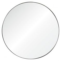 a round mirror on a white background