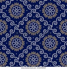 an abstract blue and gold background with white circles on the bottom, in shades of yellow