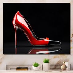 This beautiful "Fashion High Heels Sleek Silhouette II" wall art is printed on premium quality cotton canvas using the finest fade-resistant ink. We offer a versatile range to cater to your unique aesthetic preferences. The art is stretched tautly over a sturdy wooden frame, giving your artwork a sleek, borderless appearance. For those who desire a touch of elegance and depth, our art is the ideal choice. The canvas is delicately mounted within a frame, creating a striking visual contrast betwee Massage Stones, Stone Massage, Interior D, Framed Abstract, Fashion High Heels, Unique Aesthetic, Everly Quinn, Modern Art Abstract, Canvas Home