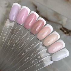 Unghie Malate, French Manicure Nails, Simple Gel Nails, French Tip Acrylic Nails, Work Nails, French Acrylic Nails, Makijaż Smokey Eye, Nails French, Square Acrylic Nails