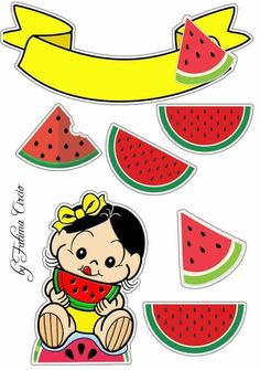 Magali Baby, Bear Cake Topper, Strawberry Shortcake Party, Fruit Birthday, Watermelon Party, Ladybug Wallpaper, Decorating Videos, Jessie J, Diy Crafts To Do