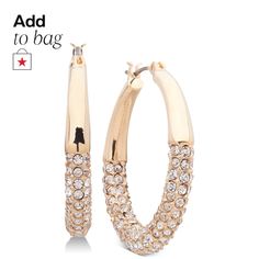 in stock Pave Hoop Earrings, Beauty Gift Sets, Fashion Jewelry Earrings, Mens Gift Sets, Watches Jewelry, Beauty Gift, Anne Klein, Boot Shoes Women, Handbag Accessories