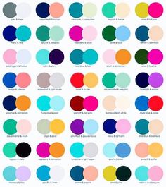 an image of different colors of paint on a white background with the words, color chart for