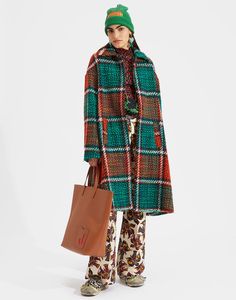 LaDoubleJ Outerwear - Boxy Coat Wool Blanket Coat, Eclectic Fashion Style, Unusual Clothes, Blanket Coat, Chic Coat, Check Coat, Plaid Coat, Eclectic Fashion, Cold Weather Outfits