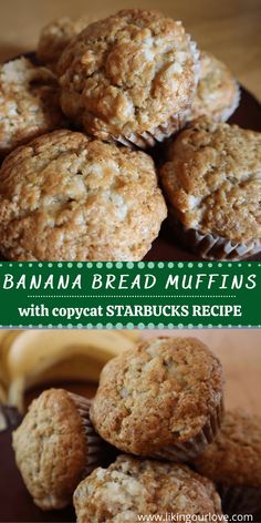 banana bread muffins with copycat starbucks starbucks recipe