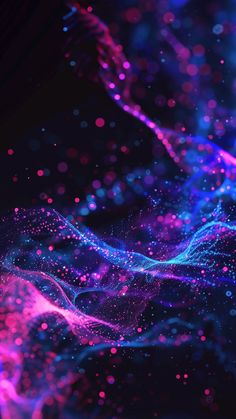 an abstract background with pink and blue lights