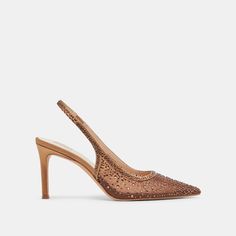 KAYE CRYSTAL HEELS MID BROWN MESH Mother Of The Bride Dresses Long, Crystal Heels, Glitz And Glam, Bride Dresses, Mother Of The Bride Dresses, Dresses Long, High Heel Shoes, Stiletto Heels, Sandals Heels