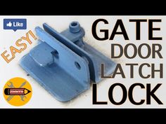 an easy to use gate door latch is shown in this ad for the home depot