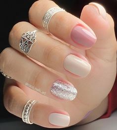 Simple Wedding Nails, Coco Nails, Manicure Colors, Manicure Gel, Disney Nails, Luxury Nails, Nails Art