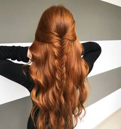 Copper Hair Color, Long Red Hair, Red Hair Color, Long Red, Strawberry Blonde, Ginger Hair, Hair Dos, Gorgeous Hair