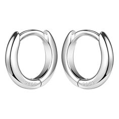 PRICES MAY VARY. Material: these small sterling silver hoop earrings made of high quality 925 sterling silver, tarnish-free and lead-free hypoallergenic earrings for women, these small sterling silver hoop earrings for women very lightweight and comfortable to wear. Size: hoops Diameter: 10mm hoop earrings, Post Thickness: 0.8mm (20G), small huggie earrings for sensitive ears hypoallergenic you can wear as everyday earrings you can sleep in. Style: these small silver hoop earrings are the perfec Hoop Earrings For Men, Small Silver Hoop Earrings, Mens Earrings Hoop, Tiny Hoop Earrings, Cartilage Earrings Hoop, Earrings For Men, Cartilage Hoop, Small Hoop Earrings, Sterling Silver Hoop Earrings