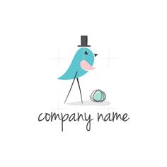 Mr. Birdy Logo Cool Logo Design, Street Logo, Happy Hat, Logo Search, Playful Style, Best Logo Design, Happy Fun, Premade Logo, Kids Boxing