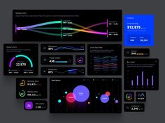 the dashboard is displayed with colorful lights and graphs, including numbers, times, and other information