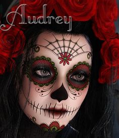 Easy Dia De Los Muertos Makeup Ideas, Eye Tear, Beautiful Halloween Makeup, Makeup Zombie