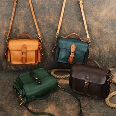 Overview： Design: Handmade Leather Womens Satchel Shoulder Bag Small School Handbag Crossbody Purses for LadiesIn Stock: 3-5 Days To ProcessInclude: A Shoulder BagCustom: NoColor: Black, Beige, GreenMaterial: CowhideMeasures: 22cm x 16cm x 10cmWeight: 0.5 kgSlots: 1 main pocket, 2 side slotsStyle: Handmade Leather Womens Satchel Shoulder Bag Small School Handbag Crossbody Purses for Ladies Note： Each item will have very slight variances to the pictured wallet, and the consequence is that you can School Handbag, Shoulder Bag School, Handmade Leather Work, Handmade Leather Purse, Handbags For School, Purses For Women, Bag School, Leather Satchel Bag, Handmade Leather