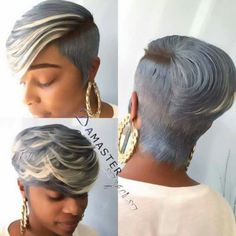 Beautiful Gray Hair, Quick Weave Hairstyles, Short Sassy Hair, Fantasy Hair, Sassy Hair, Hairstyle Gallery, Soft Waves, Cute Hairstyles For Short Hair