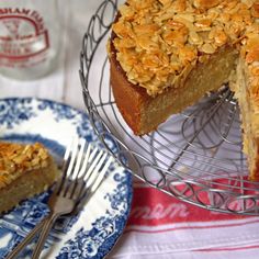 a piece of cake on a plate with a fork