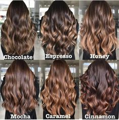 Quelles sont les couleurs de cheveux tendance pour les brunes de lautomne hiver 2023 balayage Balayage Hair Caramel, Brown Hair Looks, Brown Hair Inspo, Brunette Hair With Highlights, Caramel Hair, Brunette Balayage Hair, Brown Hair Balayage, Balayage Brunette, Hair Color Balayage