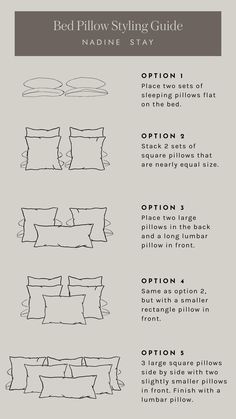 the bed pillow style guide for making your own pillows and blankets in one easy step - by - step instructions