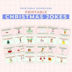 printable christmas jokes for kids to play with and learn how to make them laugh