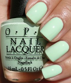 Green Manicure, Nails Opi, Green Nail Polish, Green Nail, Opi Nail Polish, Colorful Nail Designs, Summer Nails Colors, Opi Nails, Beauty Nail