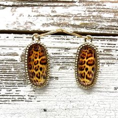 Envy Stylz Boutique Women - Accessories - Earrings Oval Leopard Dangle Earrings Stylish Earrings, Stylish Earring, Shell Earrings, Gorgeous Earrings, Tortoise Shell, Spice Up, Tortoise, Spice Things Up, Statement Pieces