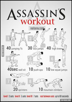 an exercise poster showing how to do the workout