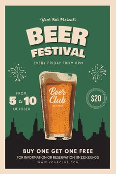 a flyer for a beer festival