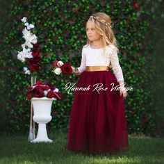 Wine Color Flower Girl Dress, Winter Wonderland Wedding Flower Girl, Flowergirls Dress Red, Winter Wedding Flowers Burgundy, Christmas Flower Girl Dresses, Flower Girl Dresses Winter, Velvet Flower Girl Dresses, Maroon Flower Girl Dress, Flower Girl Dresses Burgundy