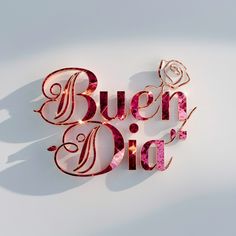 the word queen dia is made out of metal wire and pink flowers on it