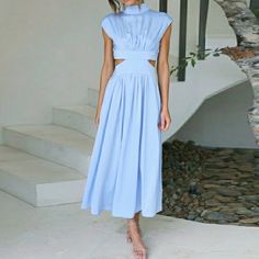 Long Summer Dresses Maxi, Marine Uniform, Elegant Maxi Dress, Estilo Chic, Bodycon Maxi Dresses, Pleated Maxi Dress, Pleated Maxi, Green Midi Dress, Summer Adventures