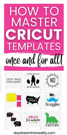 how to master cricut templates once and for all